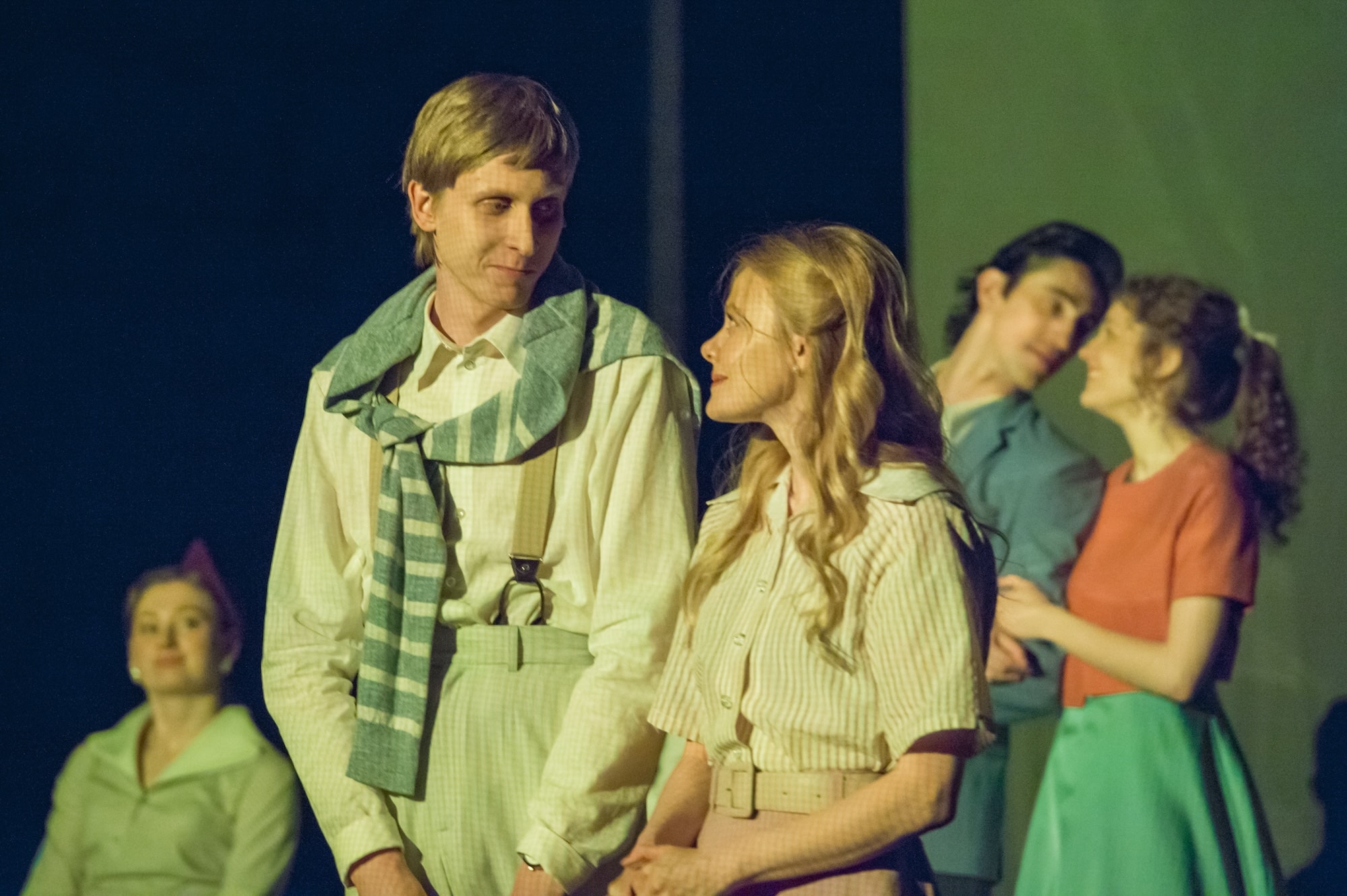 Голубое и зеленое